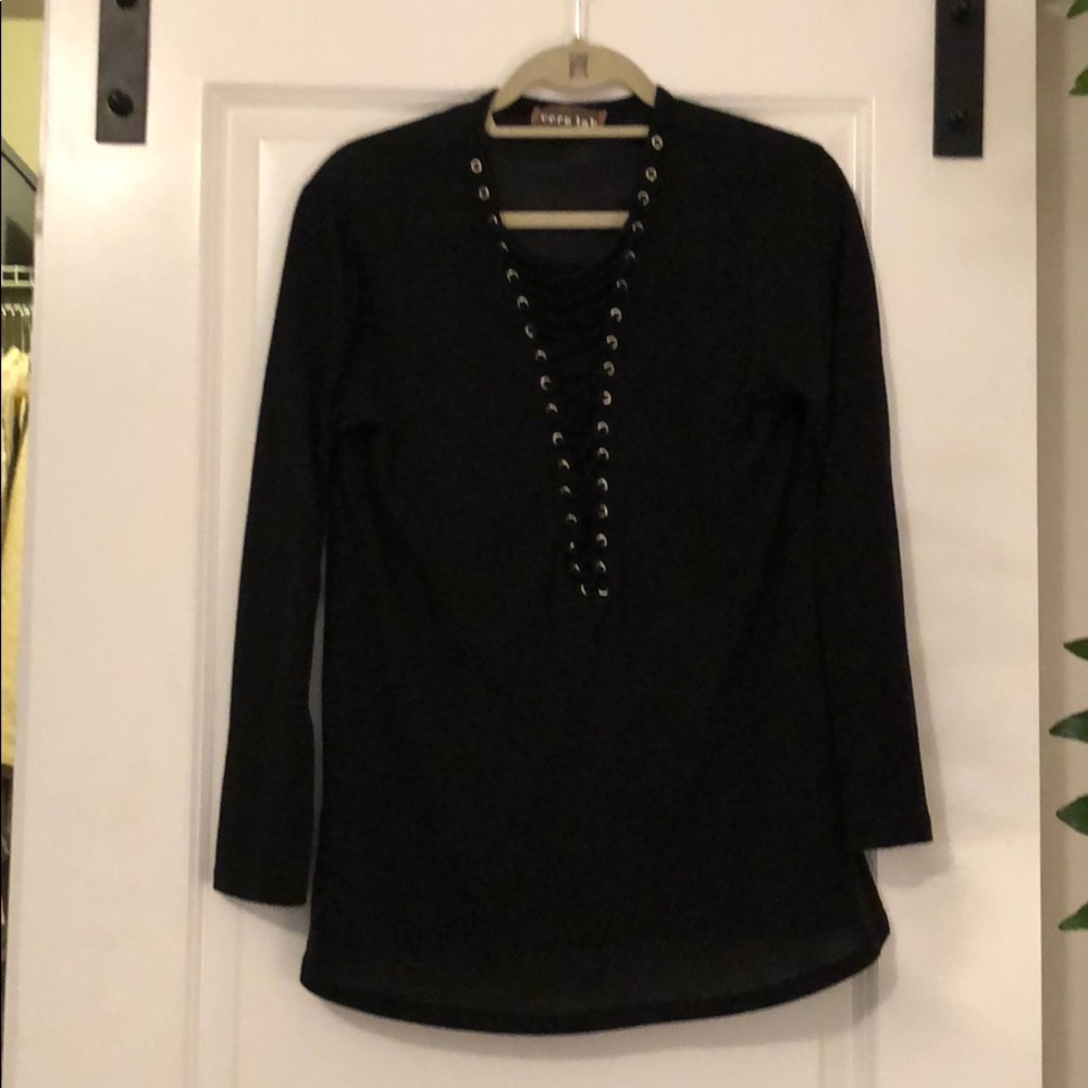 Lace up tunic